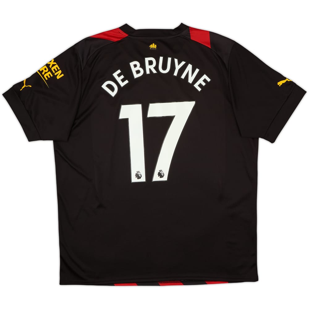 2022-23 Manchester City Away Shirt De Bruyne #17 - 9/10 - (XL)