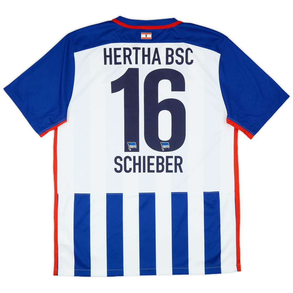 2015-16 Hertha Berlin Home Shirt Scheiber #16 - 9/10 - (L)