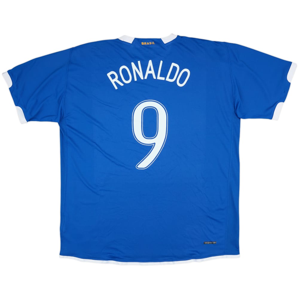 2006-07 Brazil Away Shirt Ronaldo #9 - 9/10 - (XL)