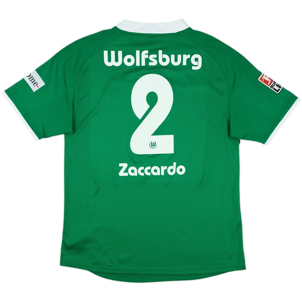 2008-09 Wolfsburg Home Shirt Zaccardo #2 - 7/10 - (XXL)