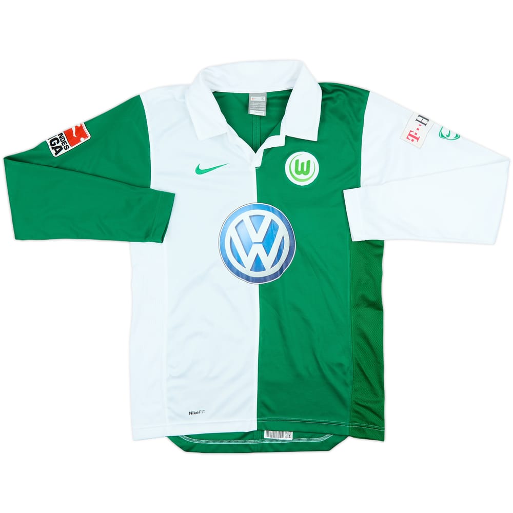 2007-08 Wolfsburg Home L/S Shirt - 9/10 - (S)
