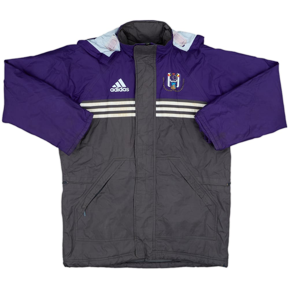 1999-00 Anderlecht adidas Hooded Rain Jacket - 8/10 - (L.Boys)