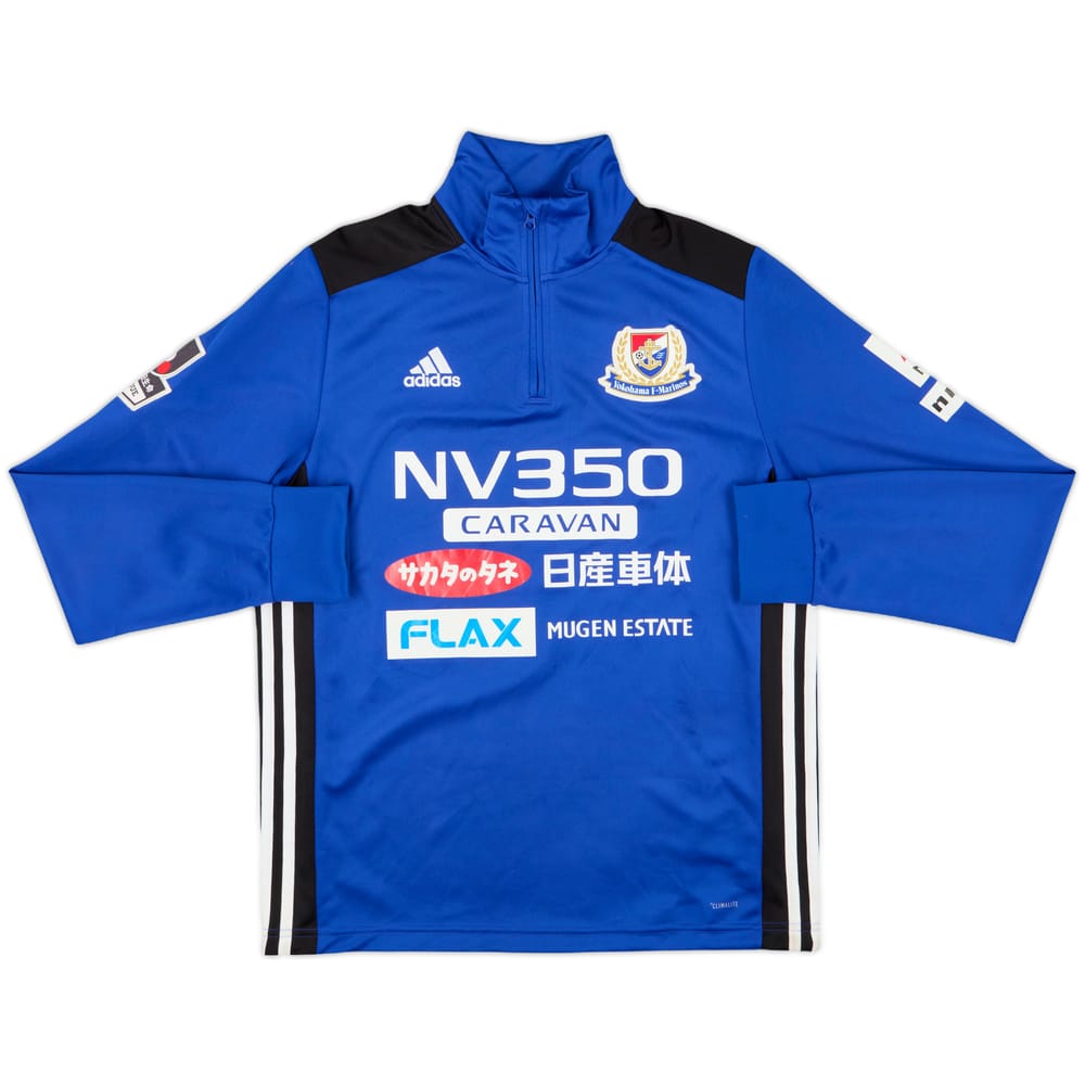 2017-18 Yokohama Marinos Player Issue adidas 1/4 Zip Training Top - 8/10 - (XL)