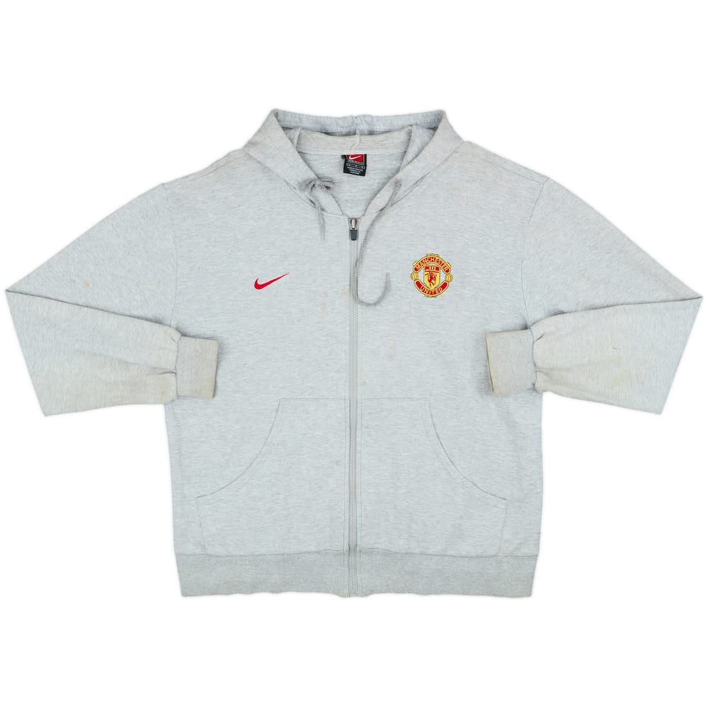 2002-03 Manchester United Nike Hooded Sweat Top - 5/10 - (L)