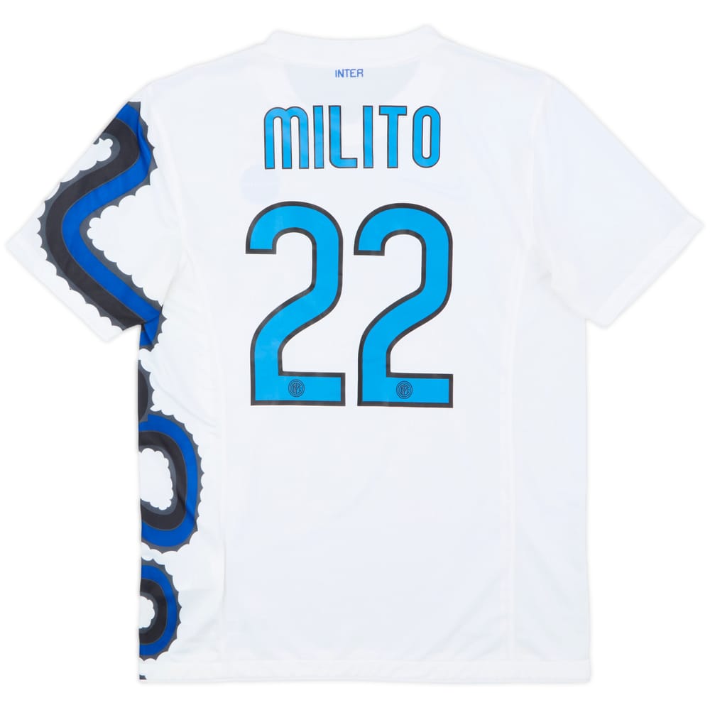 2010-11 Inter Milan Away Shirt Milito #22 - 8/10 - (M)