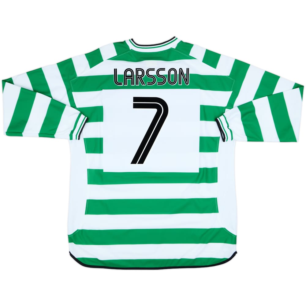 2001-03 Celtic Home L/S Shirt Larsson #7 - 10/10 - (XXL)
