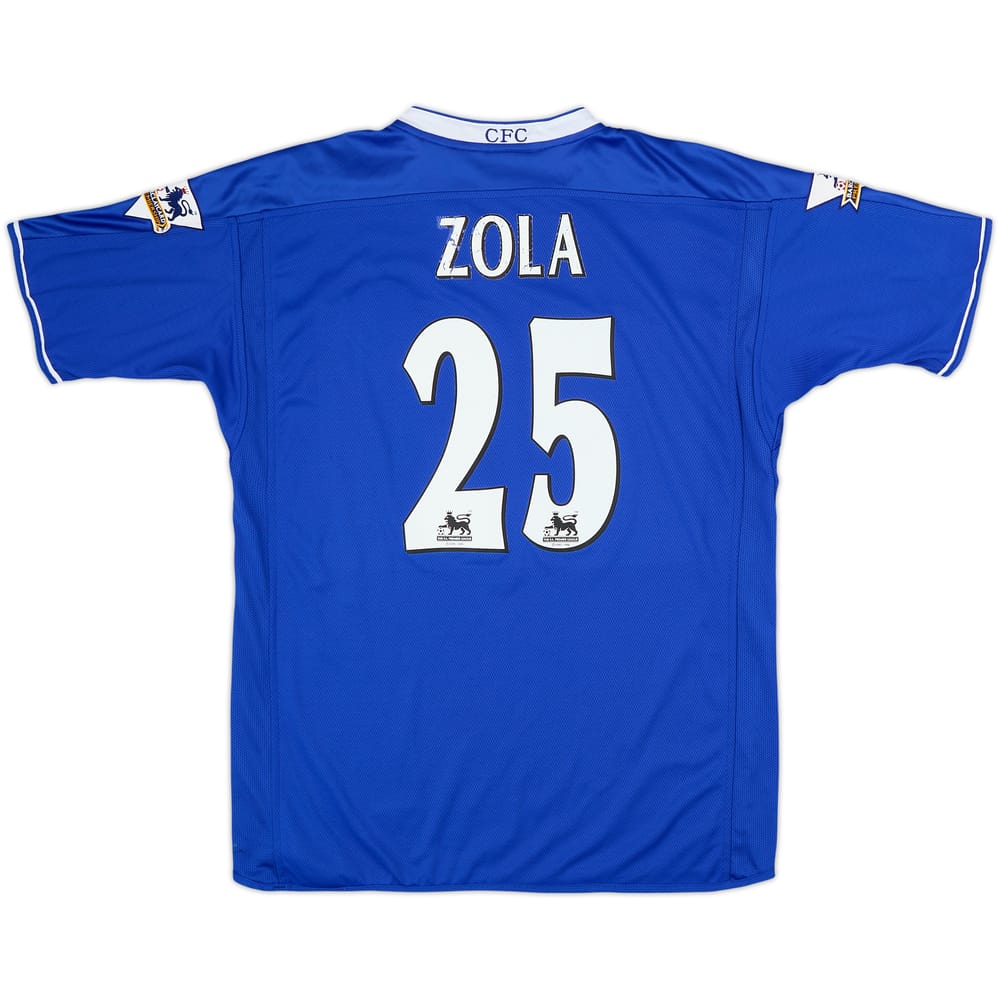 2003 Chelsea Home Shirt Zola #25 - 6/10 - (M)