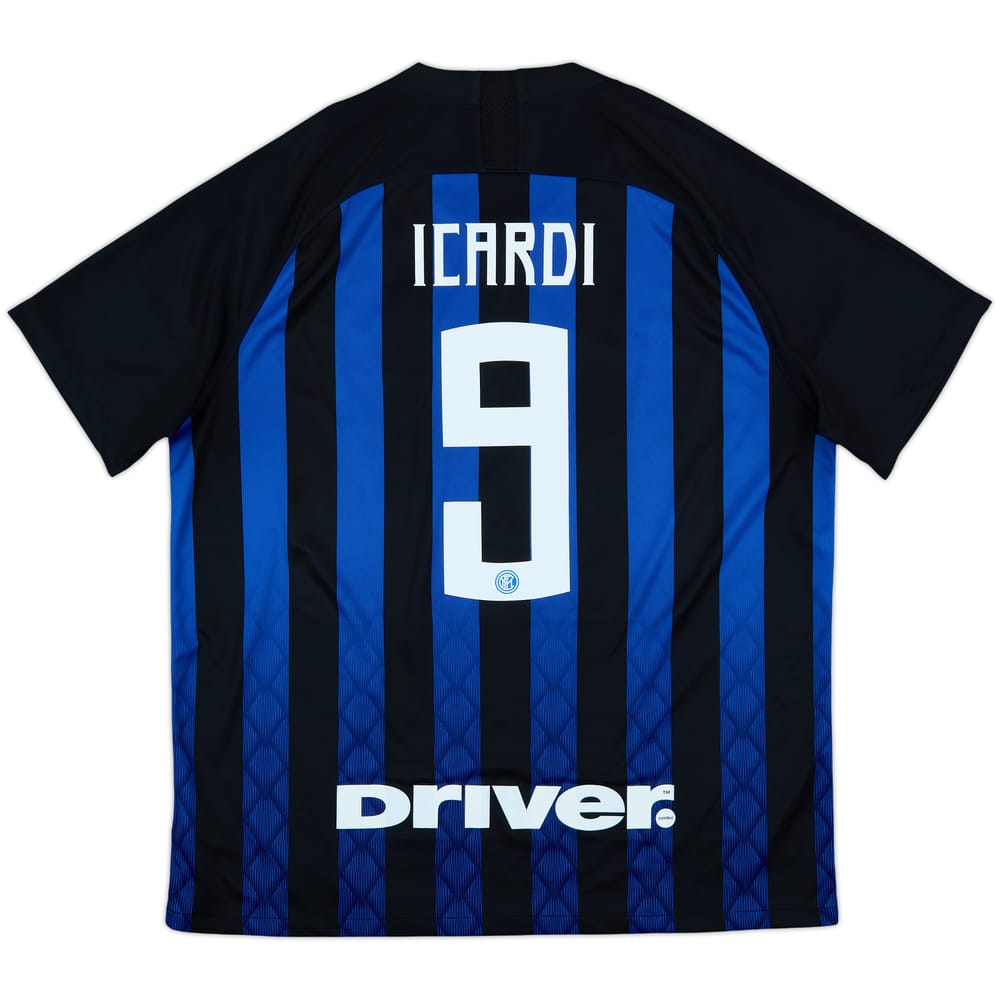 2018-19 Inter Milan Home Shirt Icardi #9 - 7/10 - (XXL)