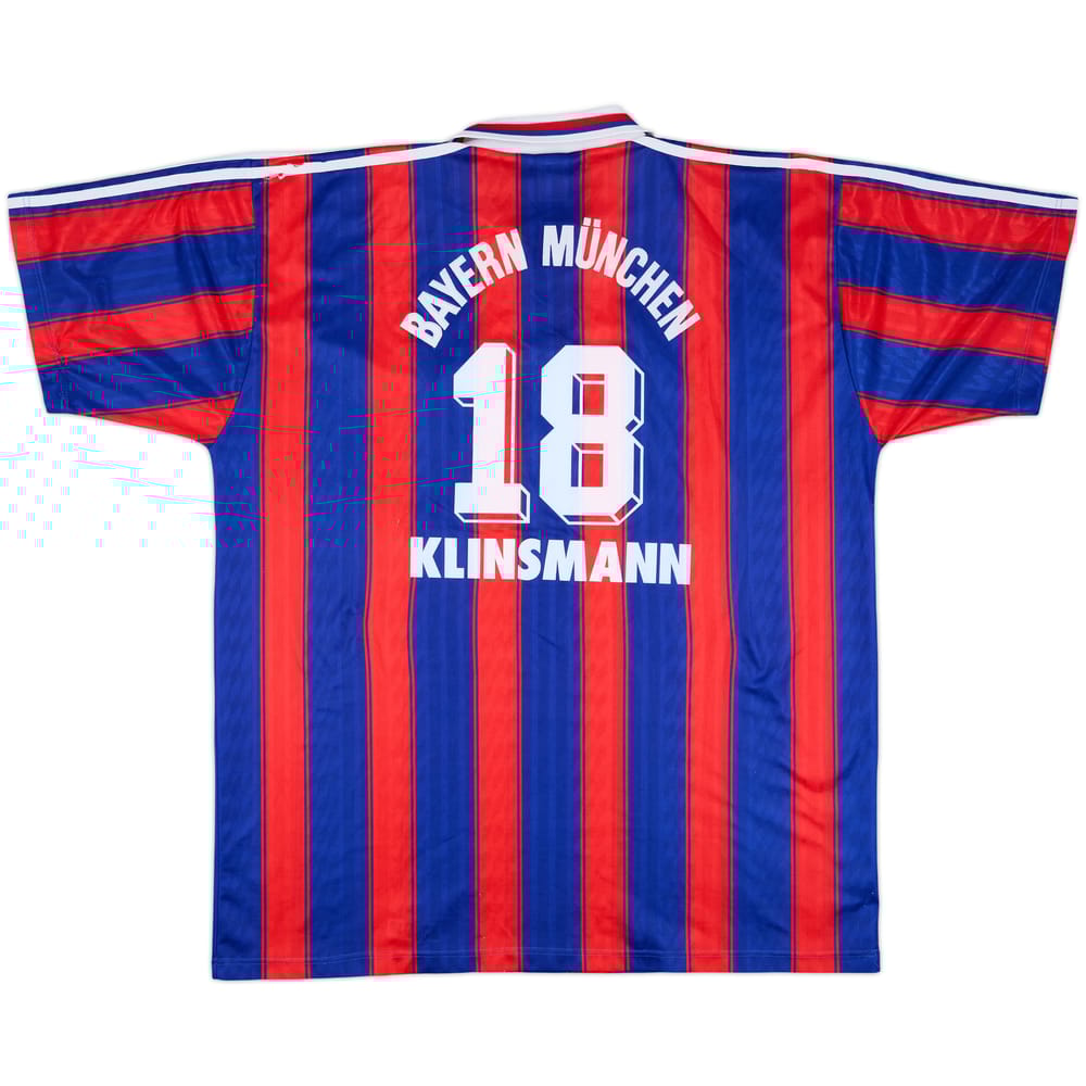 1995-97 Bayern Munich Home Shirt Klinsmann #18 - 6/10 - (XXL)