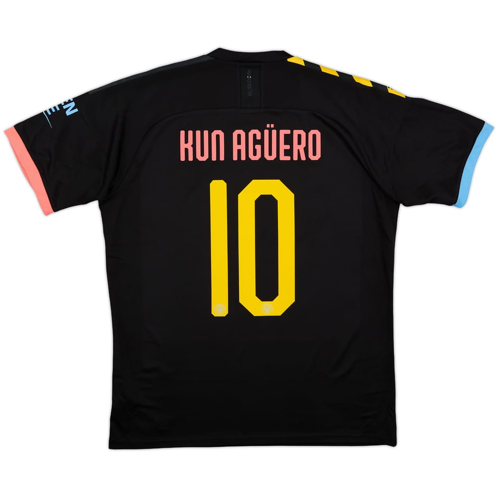 2019-20 Manchester City Away Shirt Kun Aguero #10 - 10/10 - (L)
