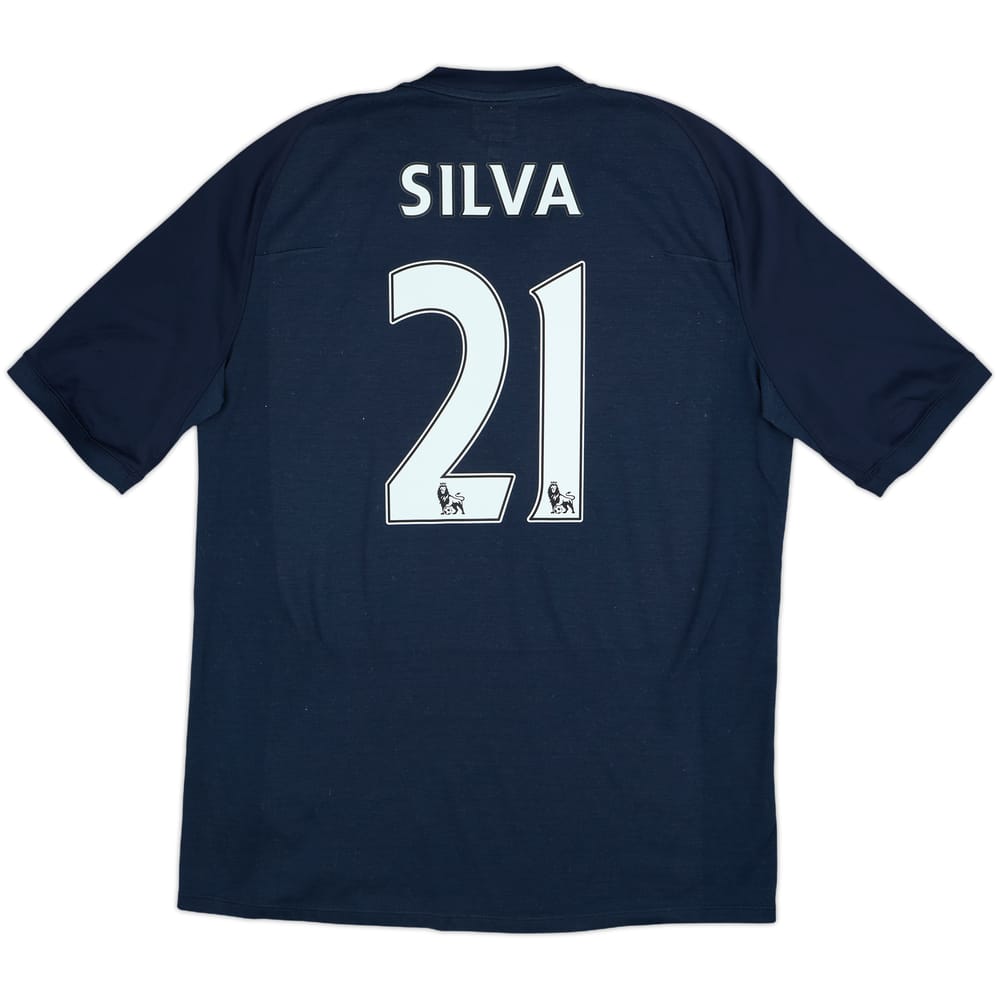 2010-12 Manchester City Away Shirt Silva #21 - 7/10 - (L)