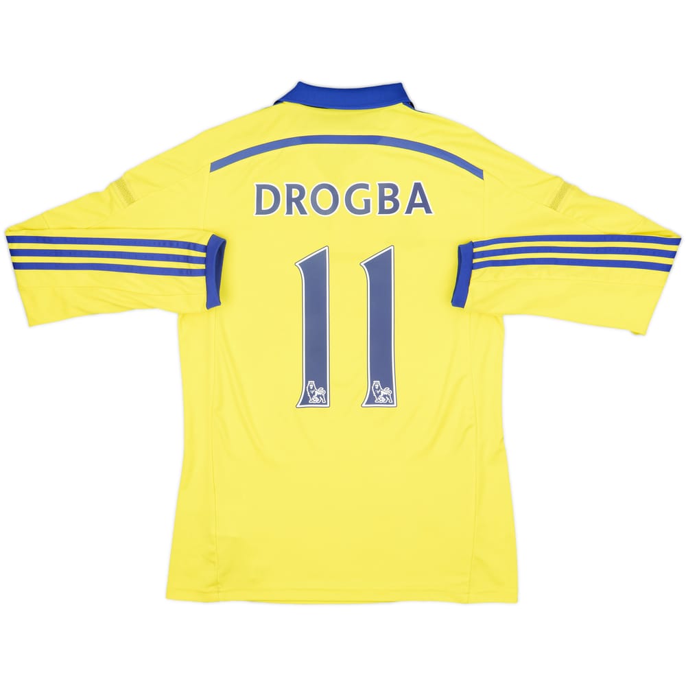 2014-15 Chelsea Away L/S Shirt Drogba #11 - 8/10 - (S)