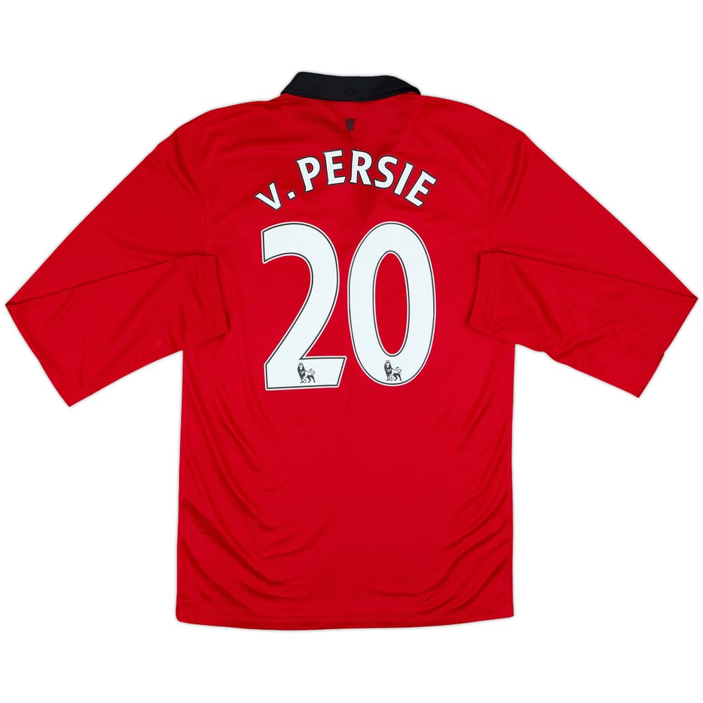 2013-14 Manchester United Home L/S Shirt V.Persie #20 - 8/10 - (S)