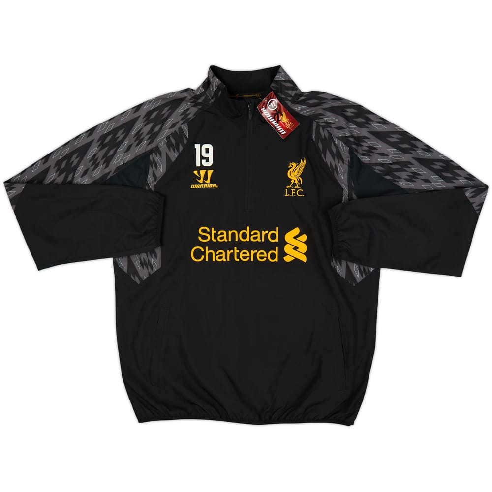 2012-13 Liverpool Player Issue Warrior 1/2 Zip Training Jacket #19 (L)