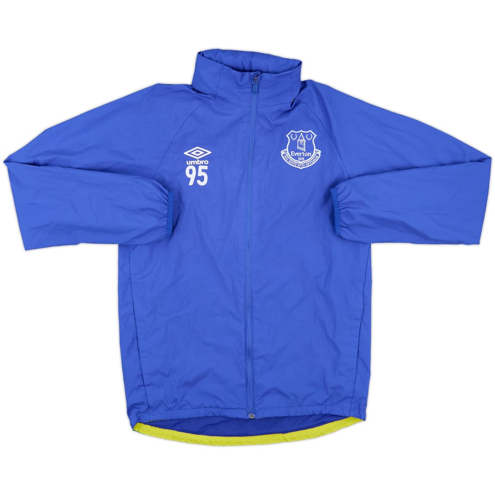 2016-17 Everton Umbro Player Issue Hooded Rain Jacket #95 - 6/10 - (S)