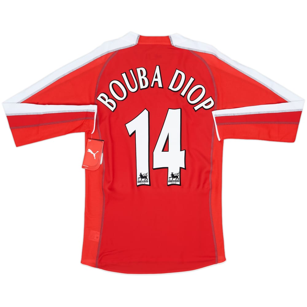 2005-06 Fulham Away L/S Shirt Bouba Diop #14 (S)