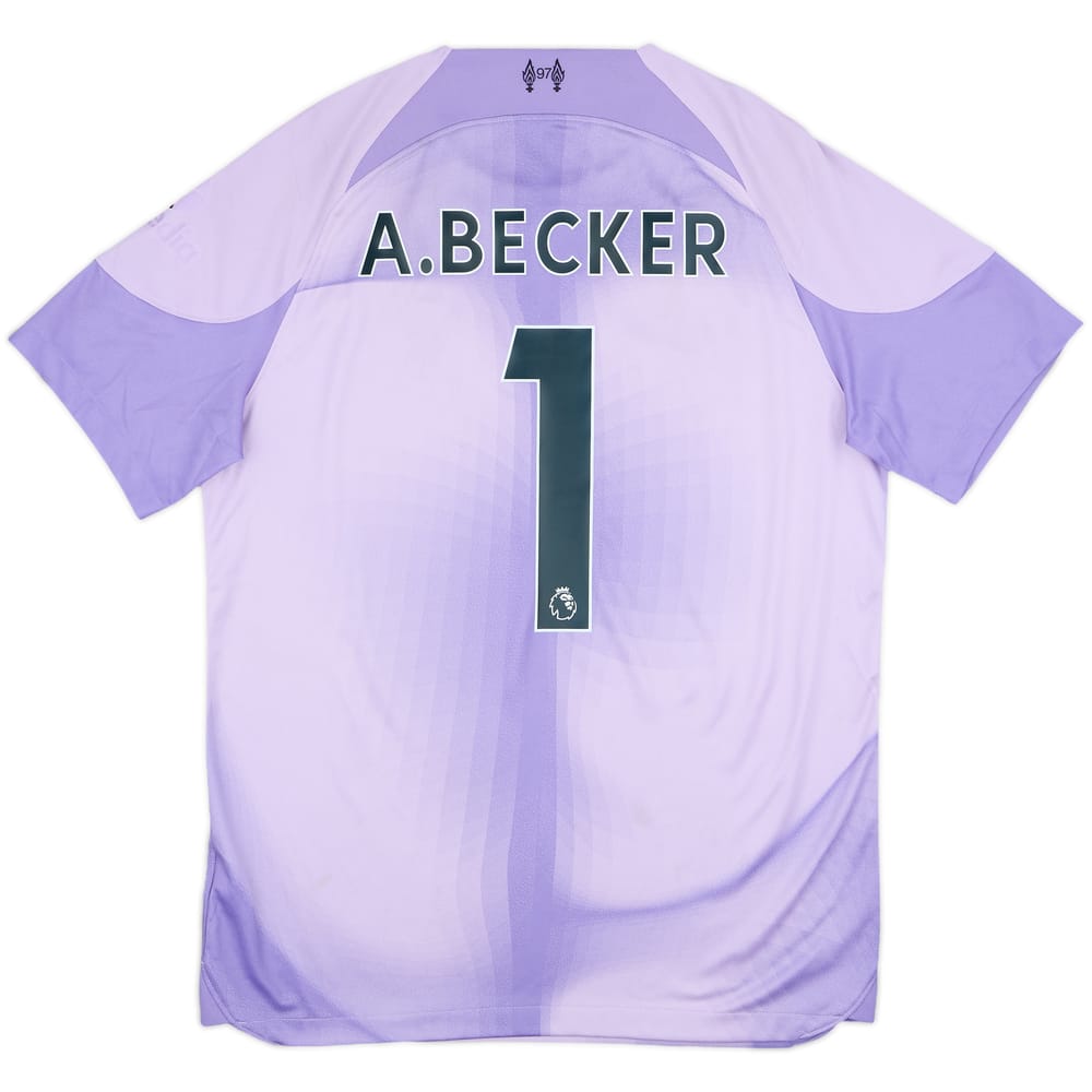 2022-23 Liverpool GK S/S Shirt A.Becker #1 - 5/10 - (M)