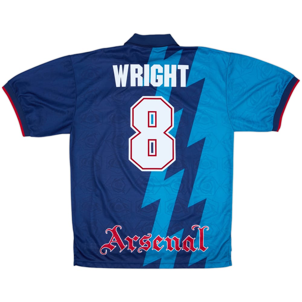 1995-96 Arsenal Away Shirt Wright #8 - 8/10 - (XL)