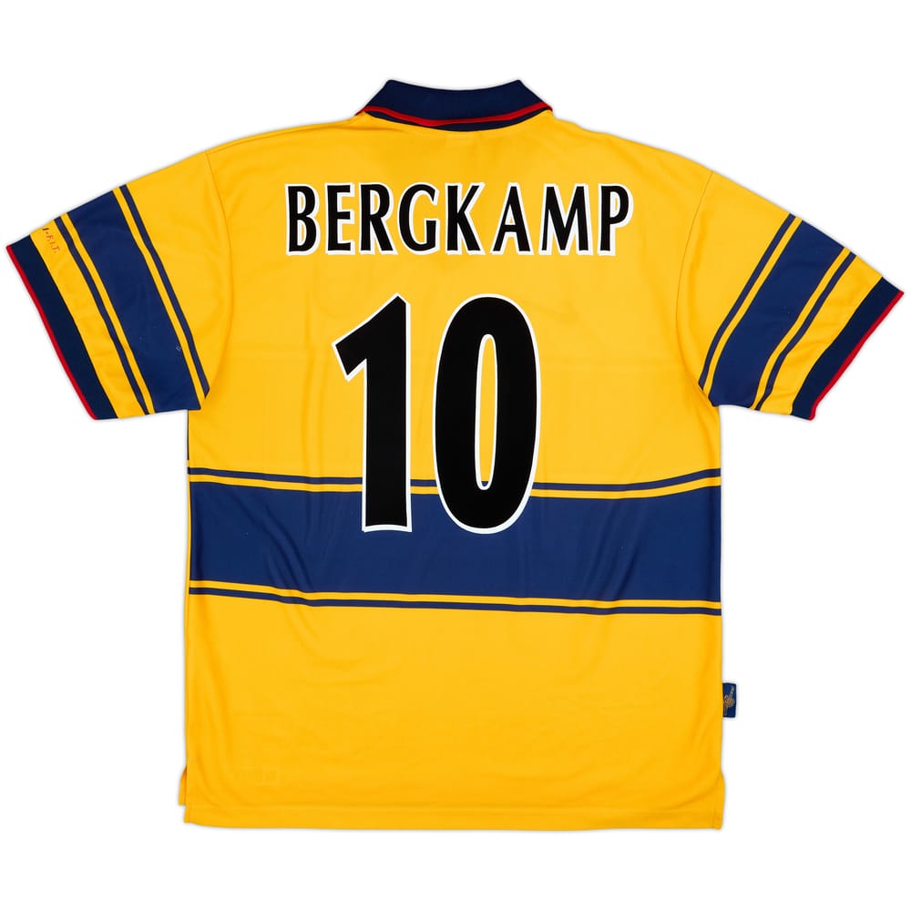 1997-99 Arsenal Away Shirt Bergkamp #10 - 8/10 - (L)