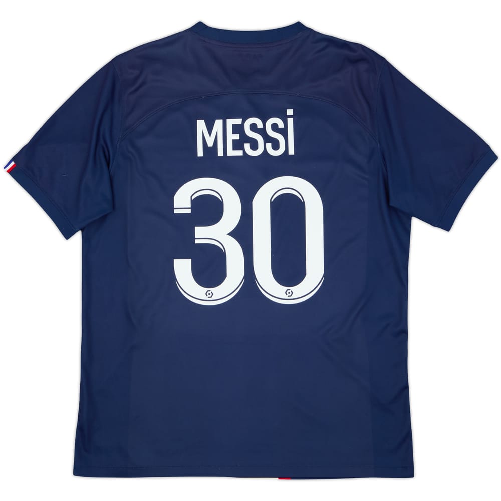 2022-23 Paris Saint-Germain Home Shirt Messi #30 - 7/10 - (L)