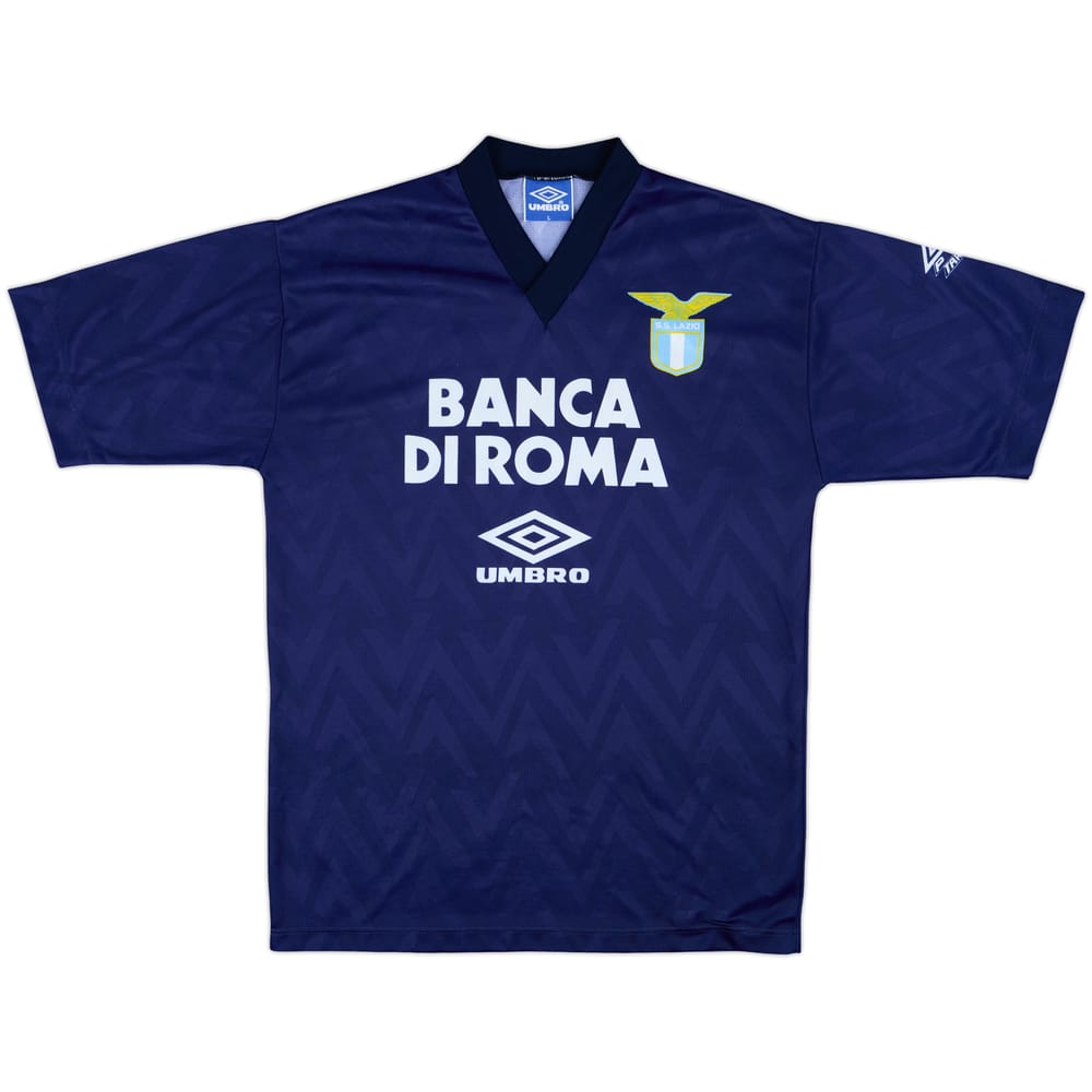 1991-92 Lazio Umbro Training Shirt - 9/10 - (L)