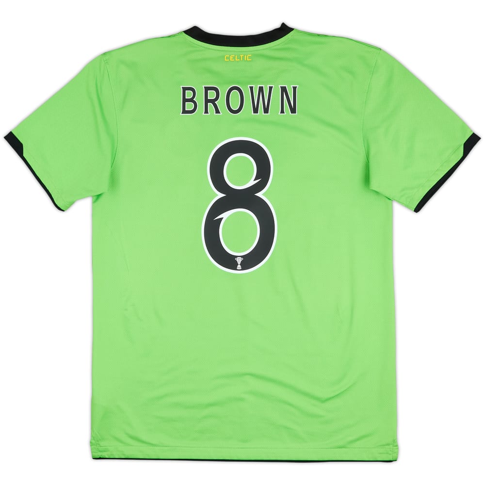 2010-11 Celtic Away Shirt Brown #8 - 8/10 - (M)