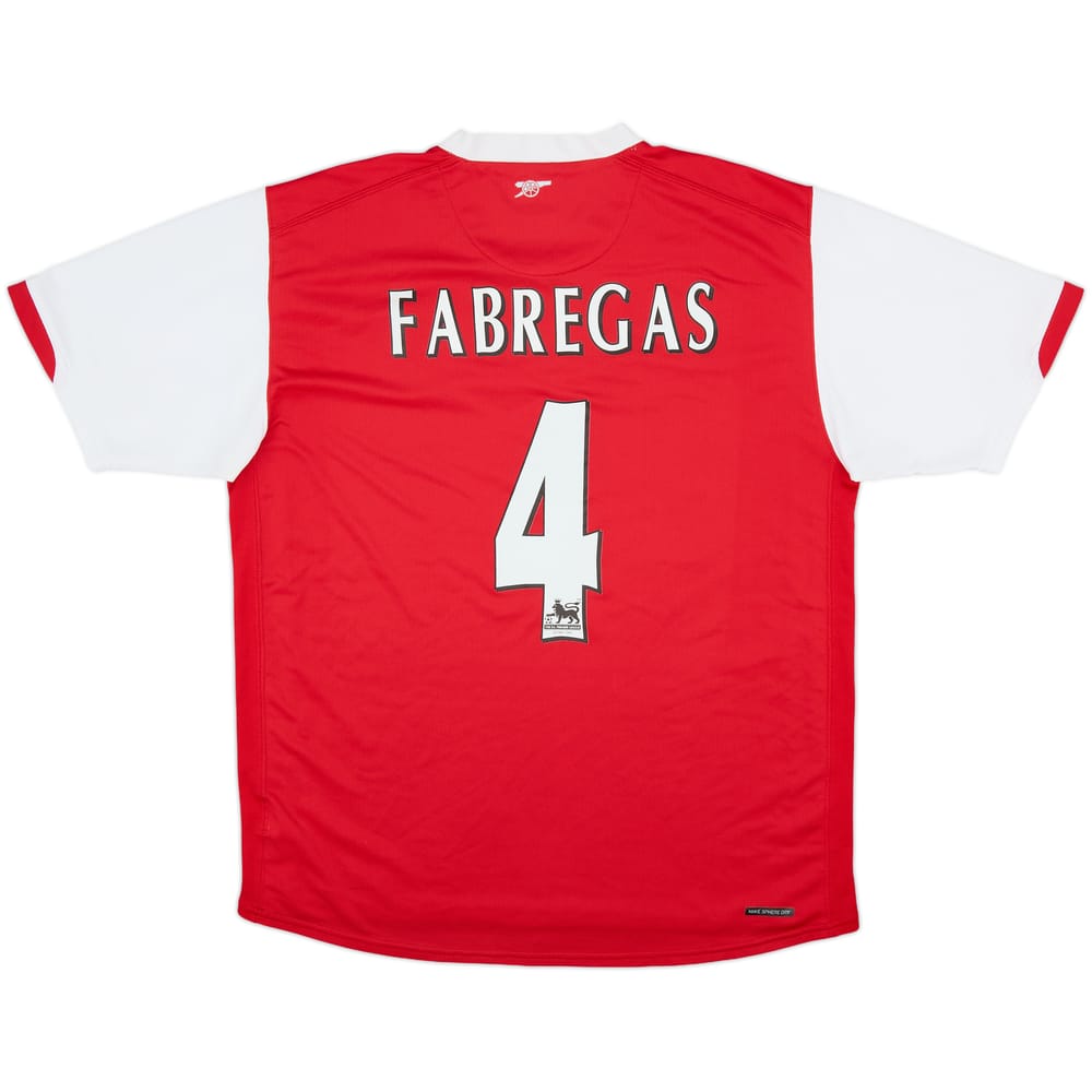 2006-08 Arsenal Home Shirt Fabregas #4 - 5/10 - (L)