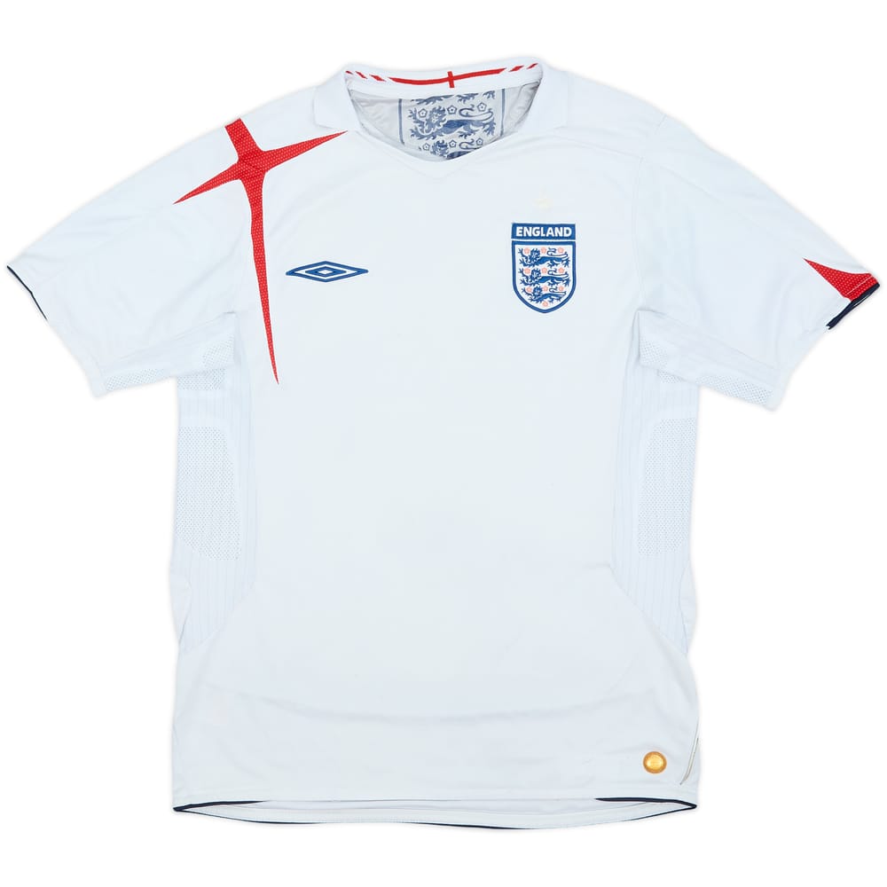 2005-07 England Home Shirt - 4/10 - (S)