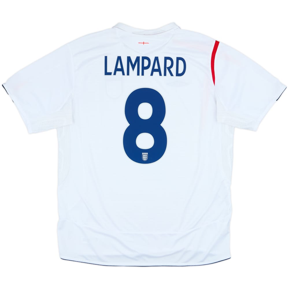 2005-07 England Home Shirt Lampard #8 - 7/10 - (XXL)