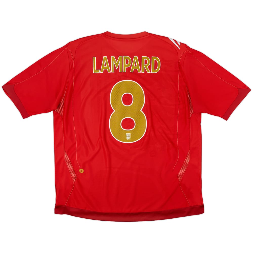 2006-08 England Away Shirt Lampard #8 - 8/10 - (XXL)