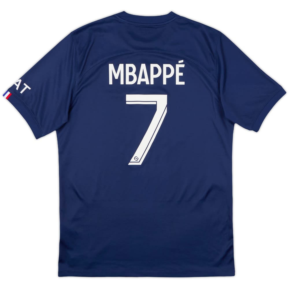 2022-23 Paris Saint-Germain Home Shirt Mbappe #7 - 8/10 - (M)