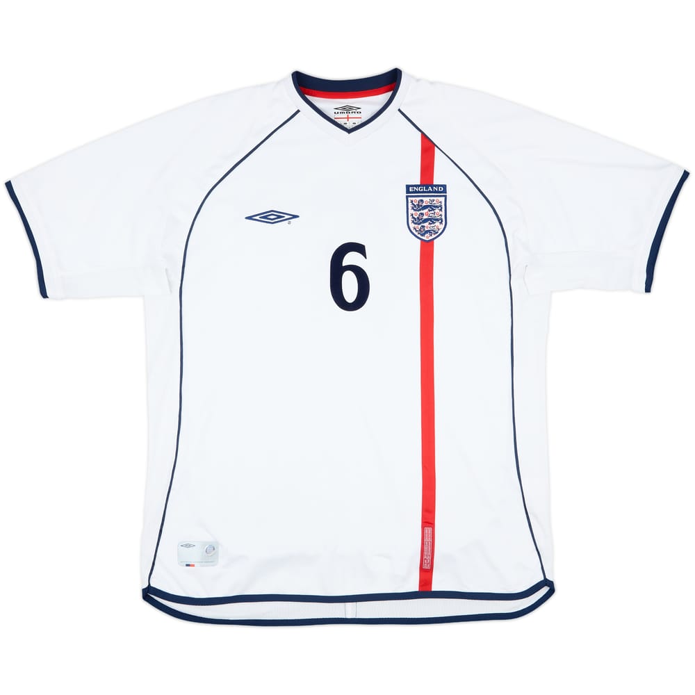 2001-02 England Match Issue Home Shirt #6