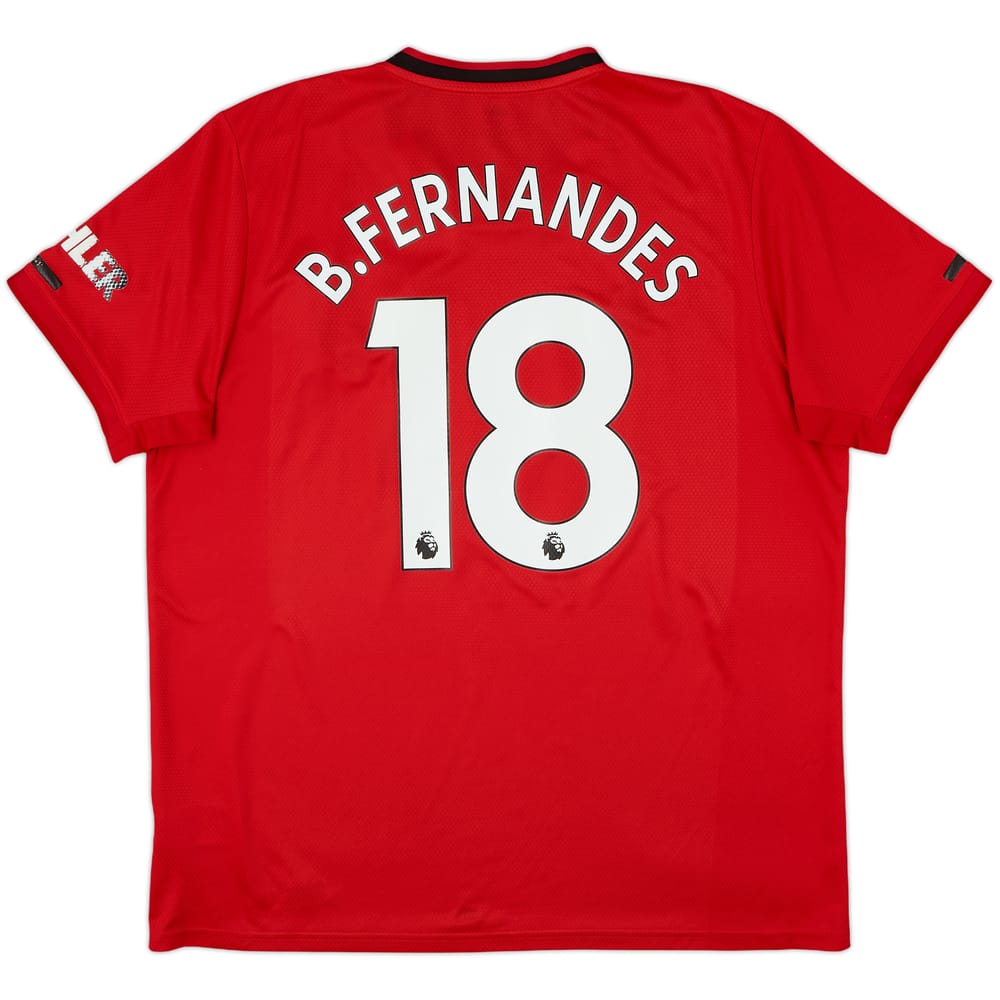 2019-20 Manchester United Home Shirt B.Fernandes #18 - 5/10 - (XL)