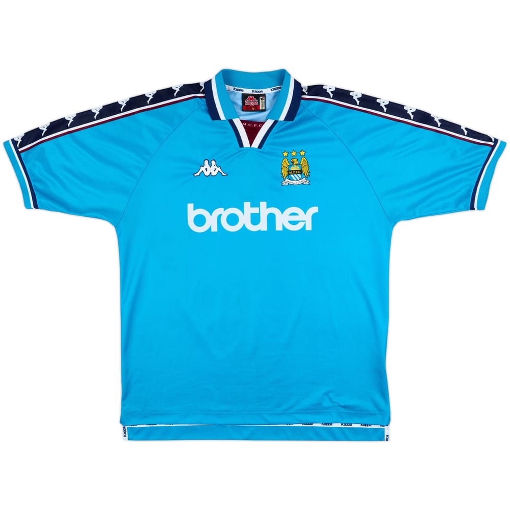 1997-99 Manchester City Home Shirt - 9/10 - (XL)