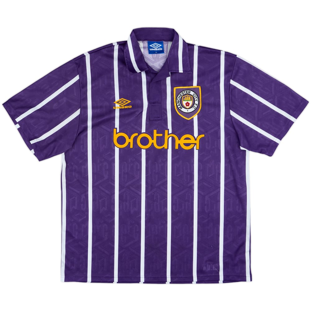 1993-94 Manchester City Away Shirt - 8/10 - (XL)