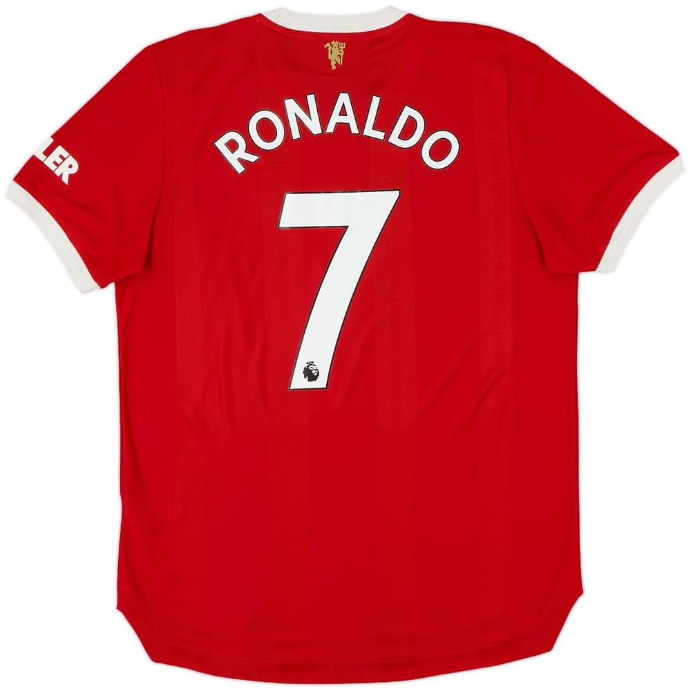 2021-22 Manchester United Authentic Home Shirt Ronaldo #7 - 10/10 - (L)