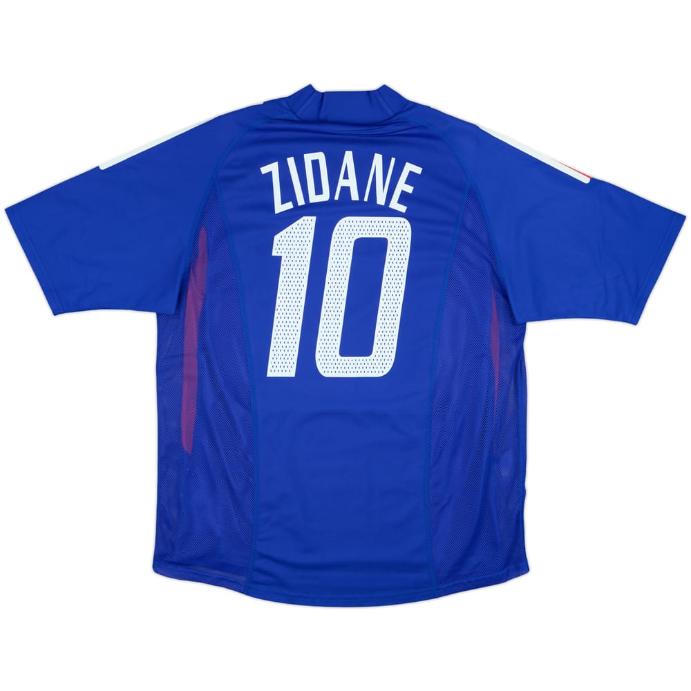 2002-04 France Player Issue Home Shirt Zidane #10 - 8/10 - (L)