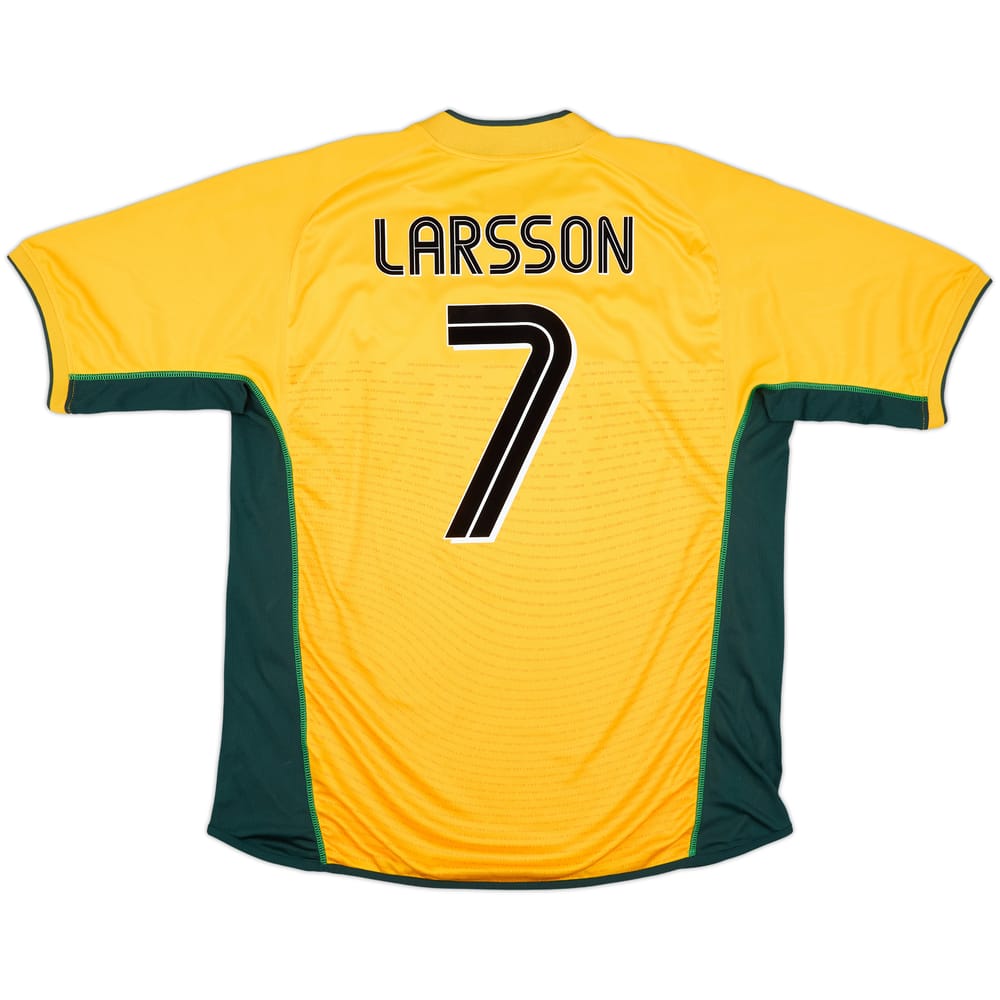 2002-03 Celtic Away Shirt Larsson #7 - 8/10 - (XL)