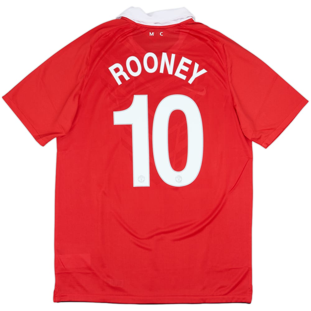 2010-11 Manchester United Home Shirt Rooney #10 - 6/10 - (L)