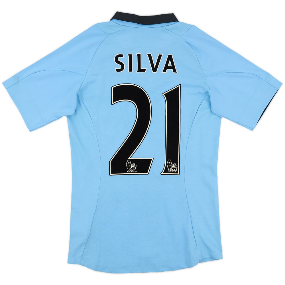 2012-13 Manchester City Home Shirt Silva #21 - 6/10 - (S)