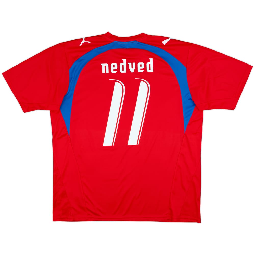2006-08 Czech Republic Basic Home Shirt Nedved #11 - 9/10 - (XL)