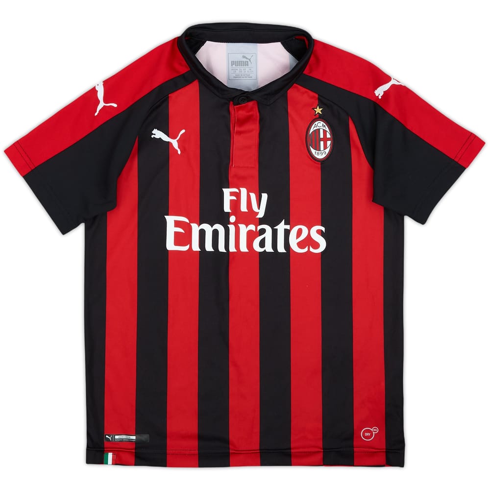 2018-19 AC Milan Home Shirt - 9/10 - (M.Boys)