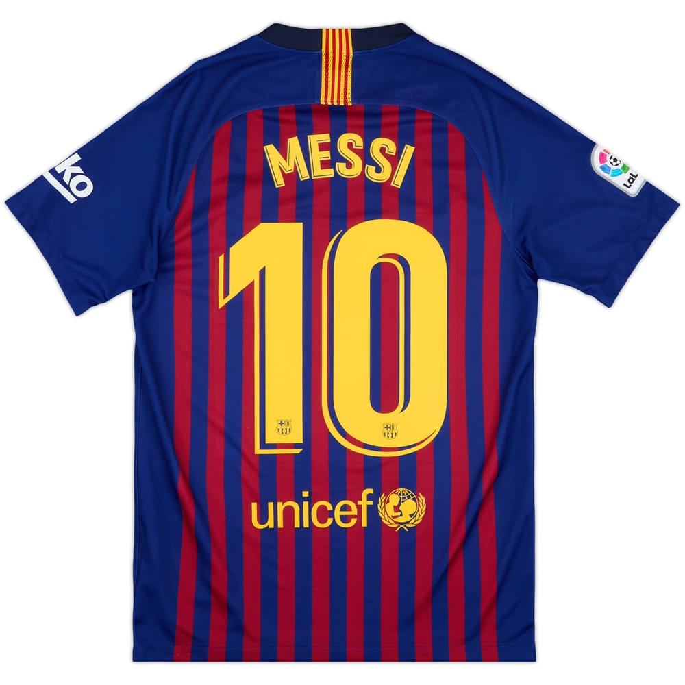 2018-19 Barcelona Home Shirt Messi #10 - 8/10 - (S)