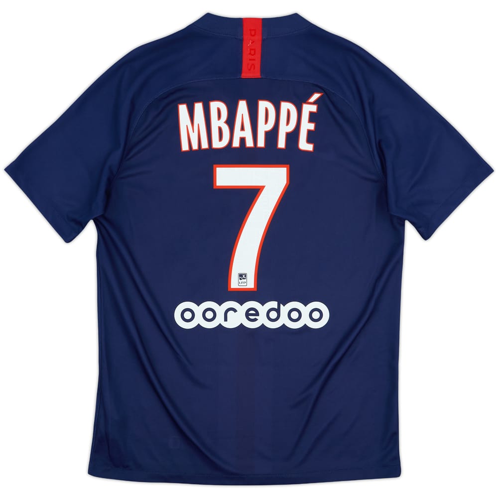 2019-20 Paris Saint-Germain Home Shirt Mbappe #7 - 10/10 - (M)