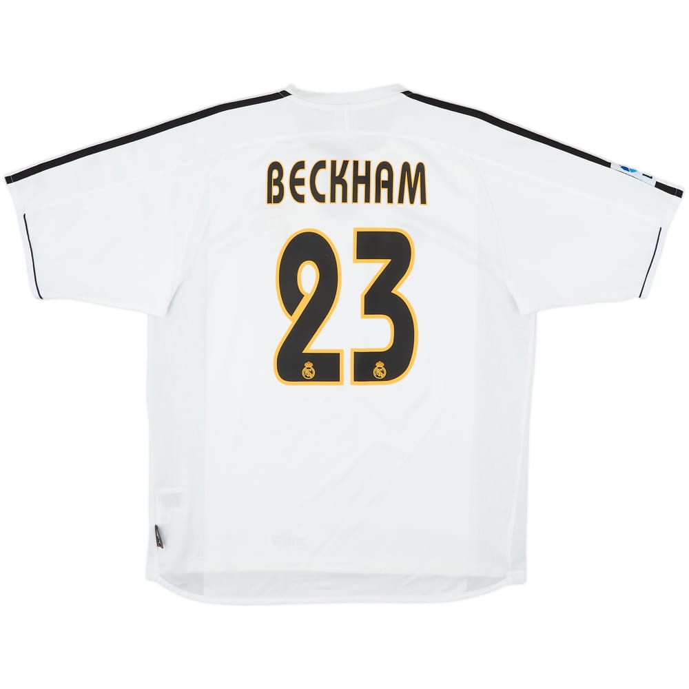 2003-04 Real Madrid Home Shirt Beckham #23 - 7/10 - (L)