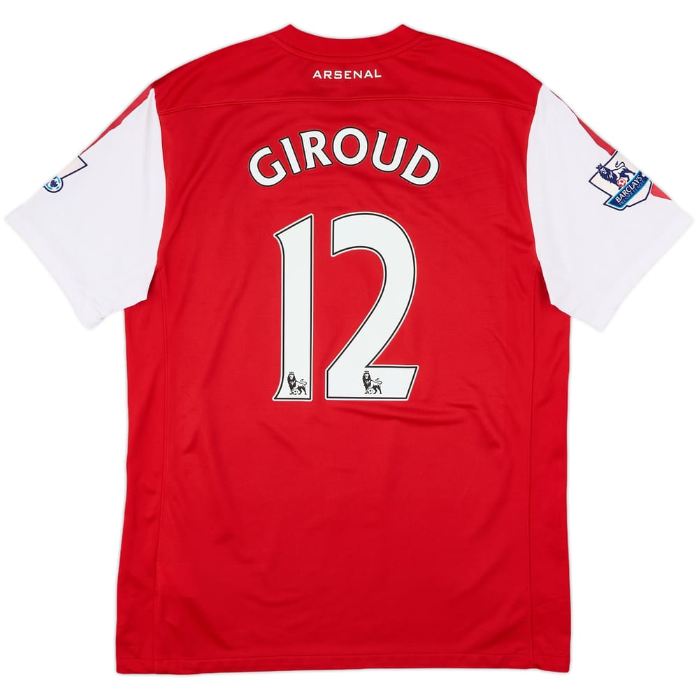 2012-14 Arsenal Home Shirt Giroud #12 - 9/10 - (L)