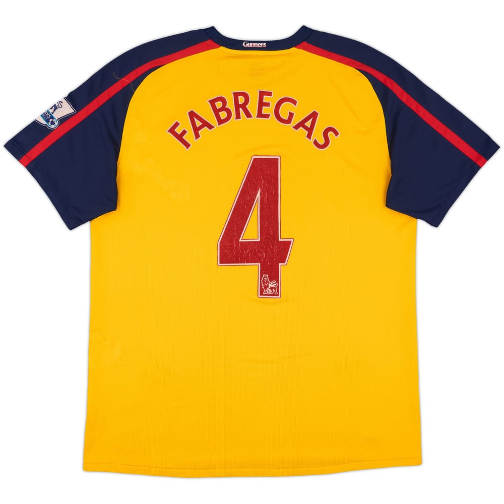 2008-09 Arsenal Away Shirt Fabregas #4 - 4/10 - (XL)