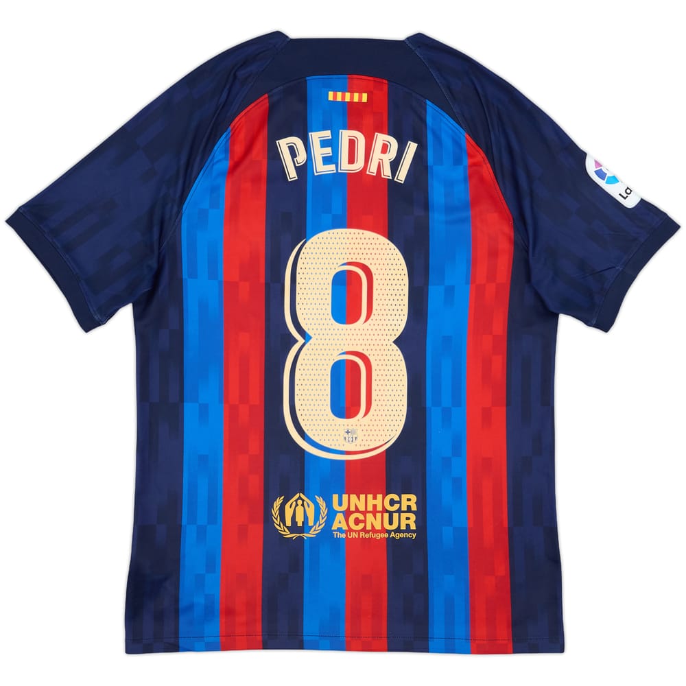 2022-23 Barcelona Home Shirt Pedri #8 - 8/10 - (M)