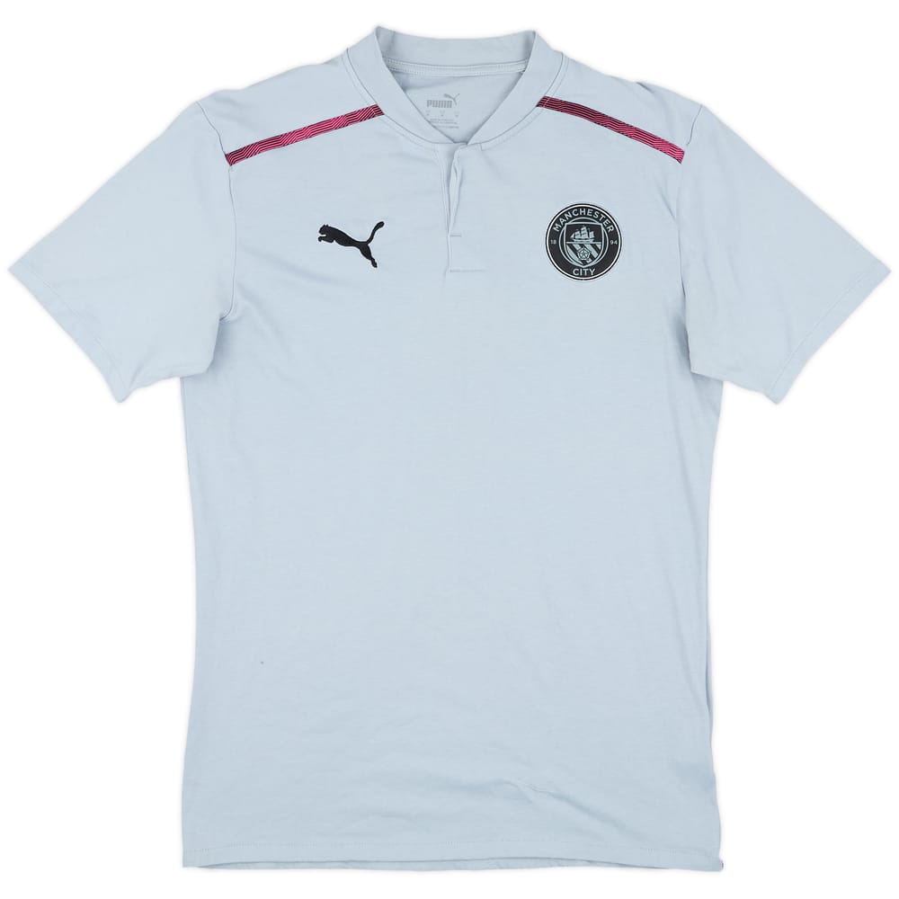 2021-22 Manchester City Puma Polo Shirt - 8/10 - (M)