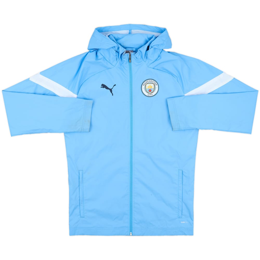 2022-23 Manchester City Puma Hooded Rain Jacket - 7/10 - (S)